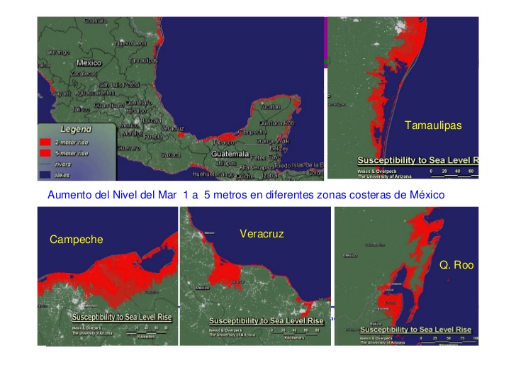 México, sin estrategias ante el aumento del nivel del mar