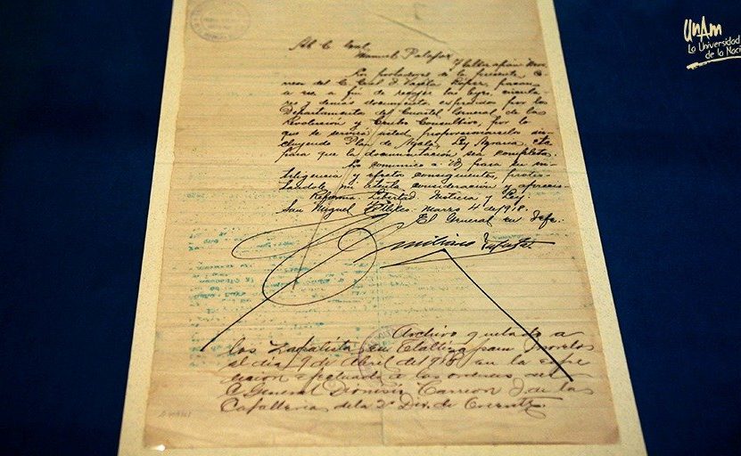 22zap1 Manuscrito original del Plan de Ayala redactado por Emiliano Zapata